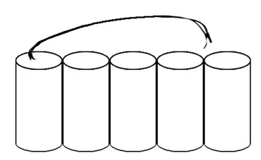 Akku kompatibel Notleuchte Fluchtwegleuchte C 6V Pack mit Kabel